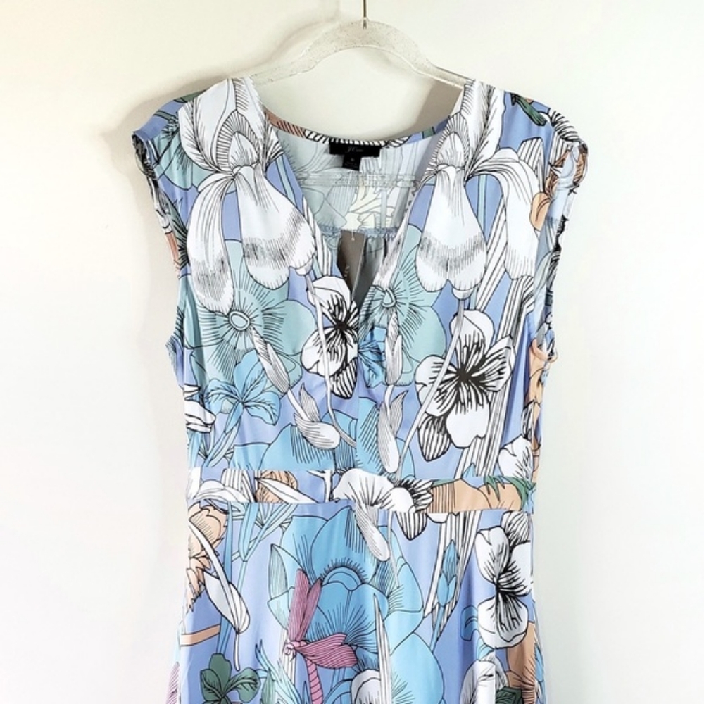 J Crew silk dress light color size S